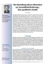 Die Einstellung älterer Menschen zur Gesundheitsförderung – Eine qualitative Studie