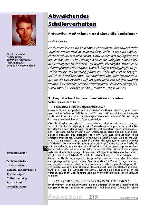 [doc_201052] Abweichendes Schülerverhalten