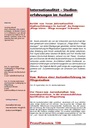 Internationalität – Studien-erfahrungen im Ausland