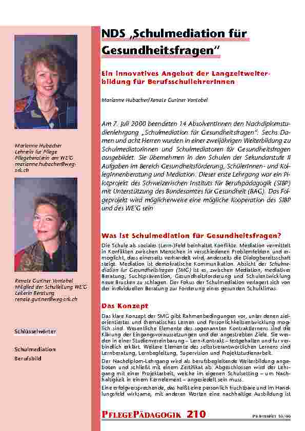 [doc_200962] NDS „Schulmediation für Gesundheitsfragen“