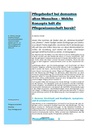 Pflegebedarf bei dementen alten Menschen – Welche Konzepte hält die Pflegewissenschaft bereit?