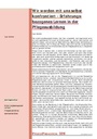 Wir werden mit uns selbst konfrontiert - Erfahrungsbezogenes Lernen in der Pflegeausbildung