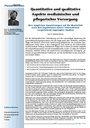Quantitative und qualitative Aspekte medizinischer und pflegerischer Versorgung