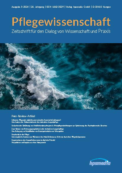 Pflegewissenschaft 5-2024