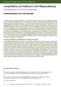 Lernportfolios und Reflexion in der Pflegeausbildung Überlegungen zum Forschungsdesign