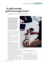 "Es gibt wenige gute Trennungsrituale."