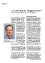 Zu dumm für die Pflegekammer?