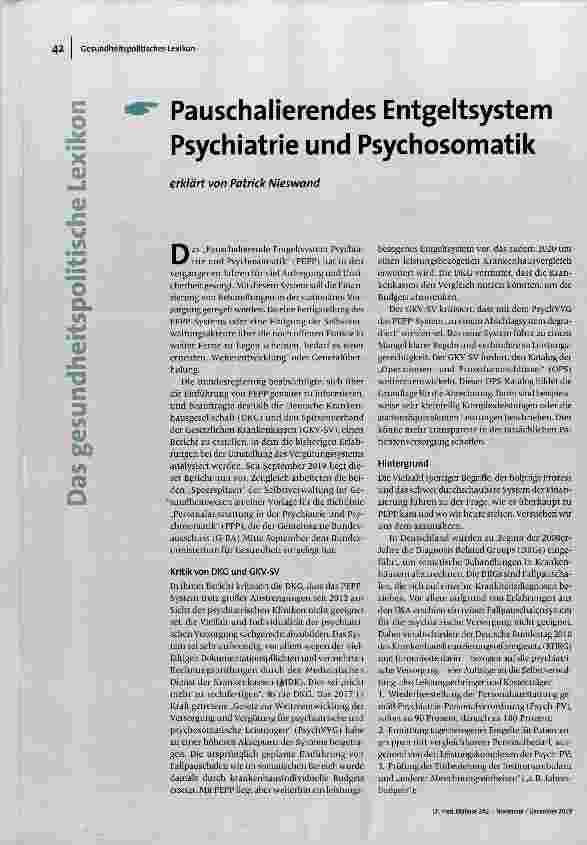 [doc_192704] Pauschalierendes Entgeltsystem Psychiatrie und Psychosomatik