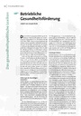 Betriebliche Gesundheitsförderung