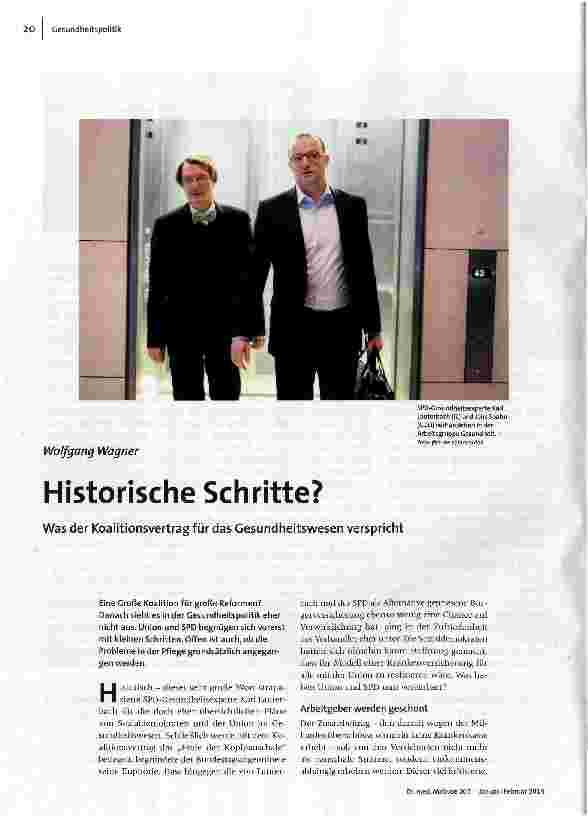 Historische Schritte?