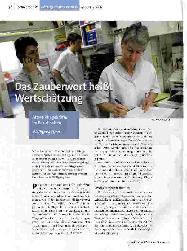 Das Zauberwort heißt Wertschätzung