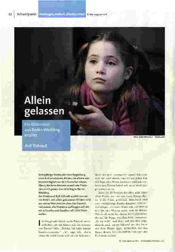 Allein gelassen