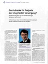 Durststrecke für Projekte der Integrierten Versorgung?