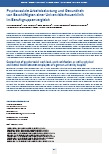 Psychosoziale Arbeitsbelastung und Gesundheit von Beschäftigten einer Universitätsfrauenklinik im Berufsgruppenvergleich