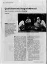 Qualitätsentwicklung mit Niveau?Neue Instrumente in der stationären Altenpflege