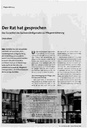 Der Rat hat gesprochenDas Gutachten des Sachverständigenrates zur Pflegeversicherung