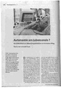 Autonomie am Lebensende ?Die Wirklichkeit von Behandlungsabbrüchen im klinischen Alltag