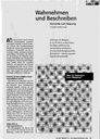 Wahrnehmen und Beschreiben. Dementia Care Mapping