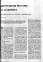 Wohnungsose Menschen in Deutschland Gesundheitszustand und medizinische Versorgungskonzepte