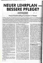 Neuer Lehrplan - bessere Pflege? Neues Krankenpflege-Curriculum in Hessen