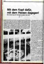 Mit dem Kopf dafür, mit dem Herz dagegen!