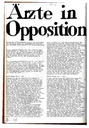 Ärtze in Opposition