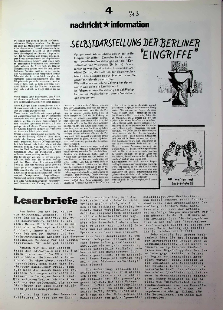 Nachricht* Information – Zeitschrift für alle Gesundheitsberufe