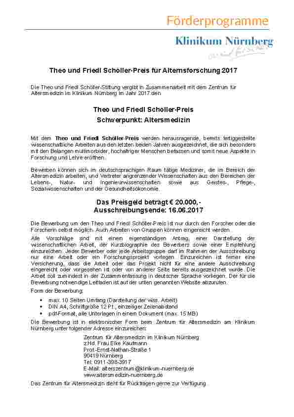 Förderprogramme