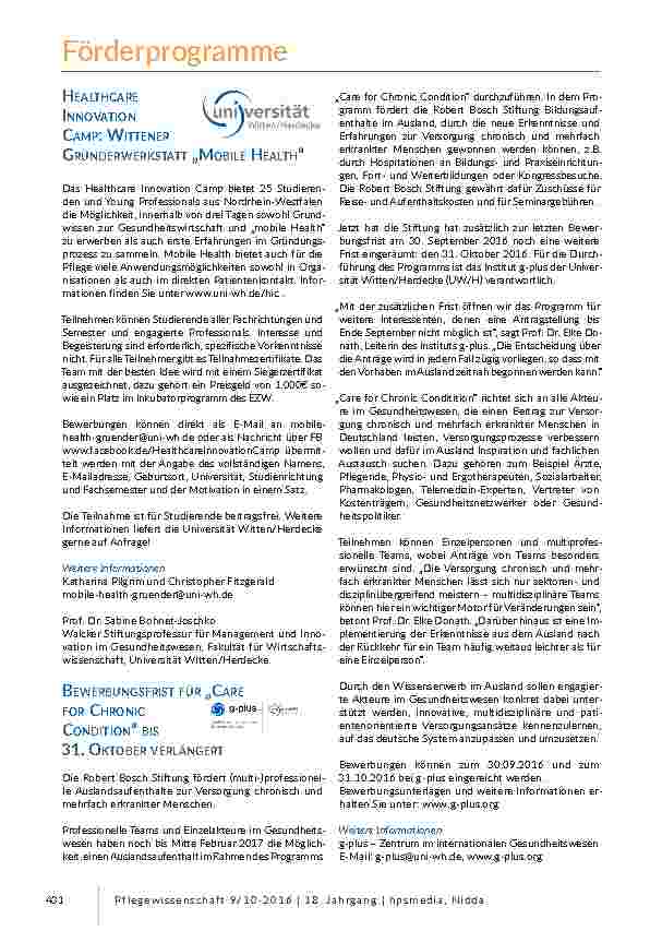 Förderprogramme
