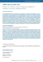 „Mehr als nur müde sein“. Erleben von Fatigue und der Umgang onkologischer Patienten mit diesem Begleitsymptom