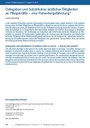 Delegation und Substitution ärztlicher Tätigkeiten an Pflegekräfte – eine Patientengefährdung?
