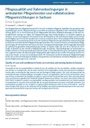 Pflegequalität und Rahmenbedingungen in ambulanten Pflegediensten und vollstationären Pflegeeinrichtungen in Sachsen
